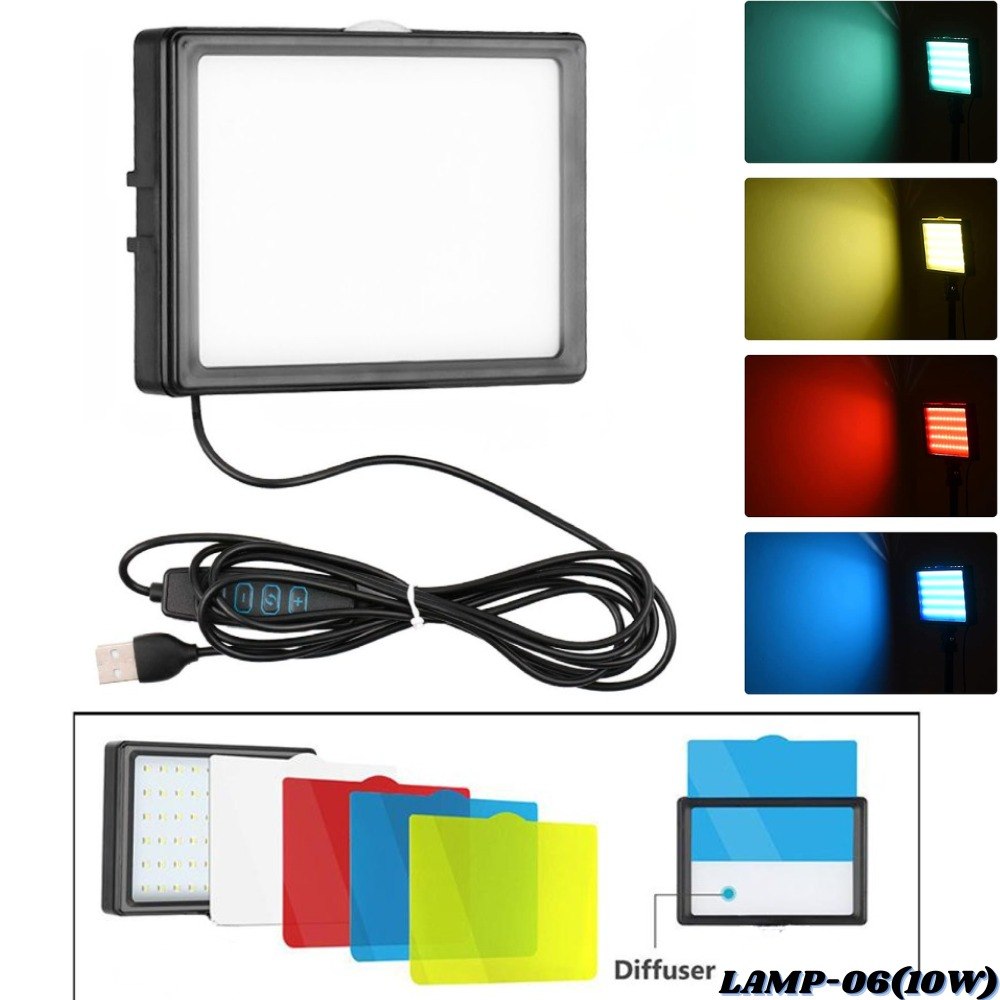 Panel de luz LED LAMP-06 y filtros de color, vista 1